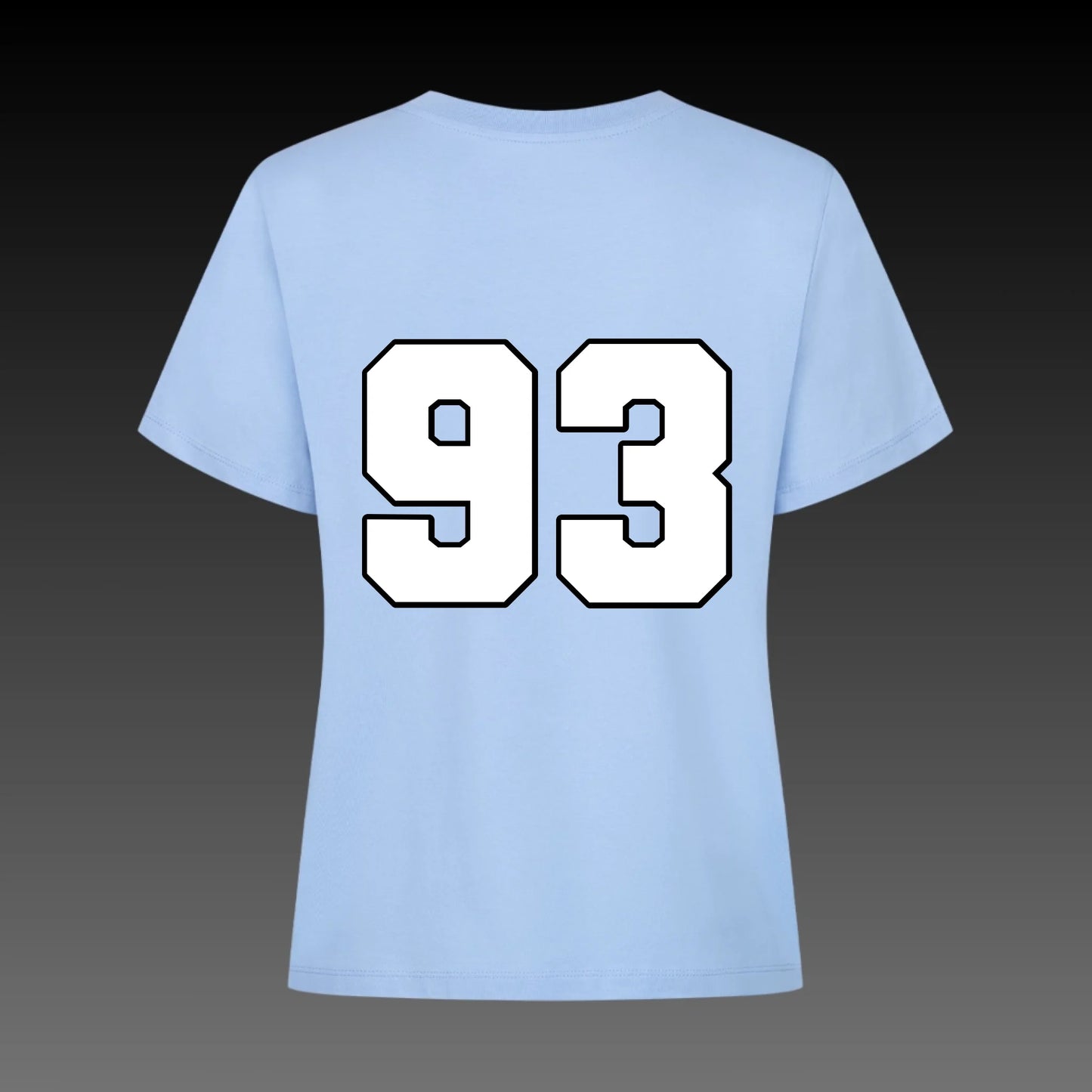 sky blue back