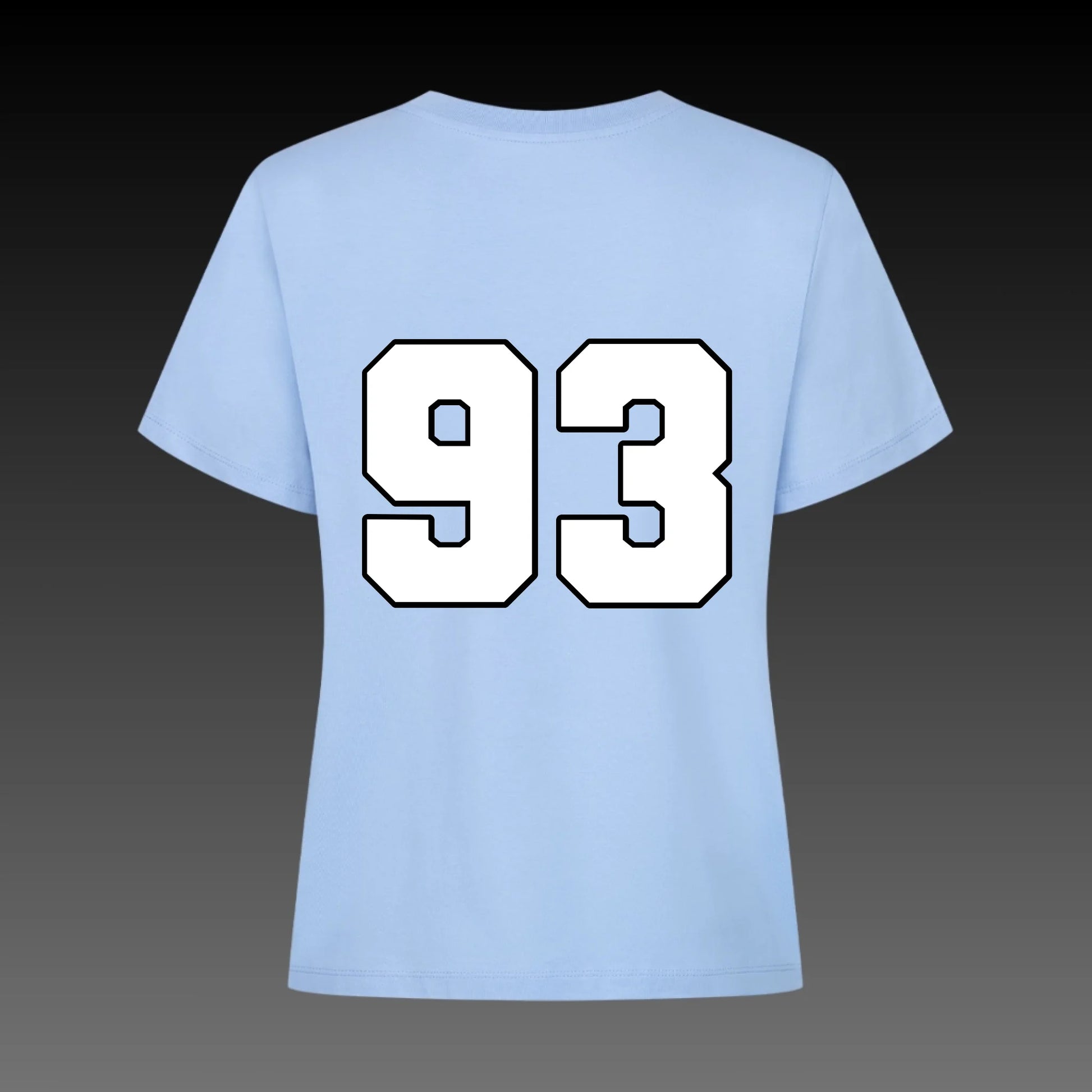 sky blue back