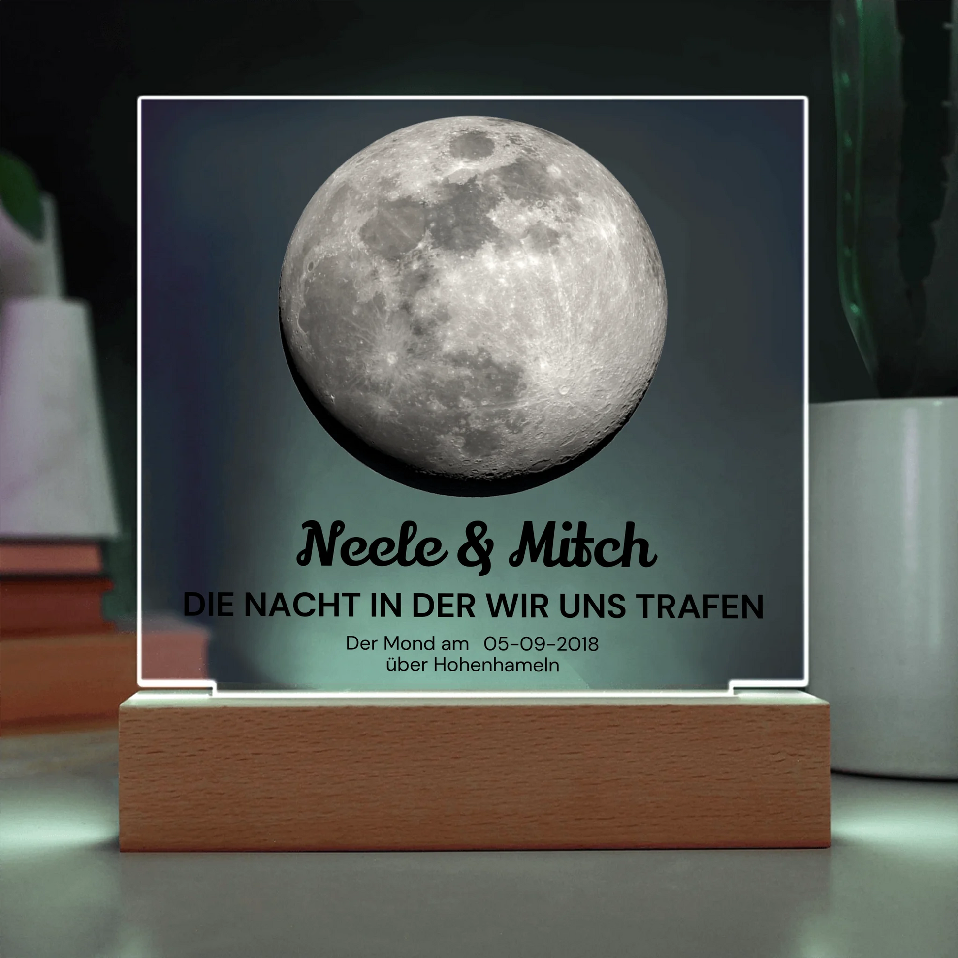 Acrylic Square with LED Base 9