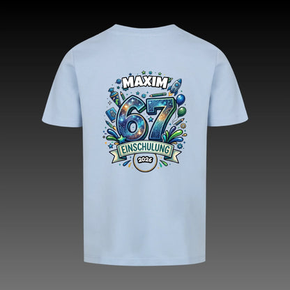 sky blue back