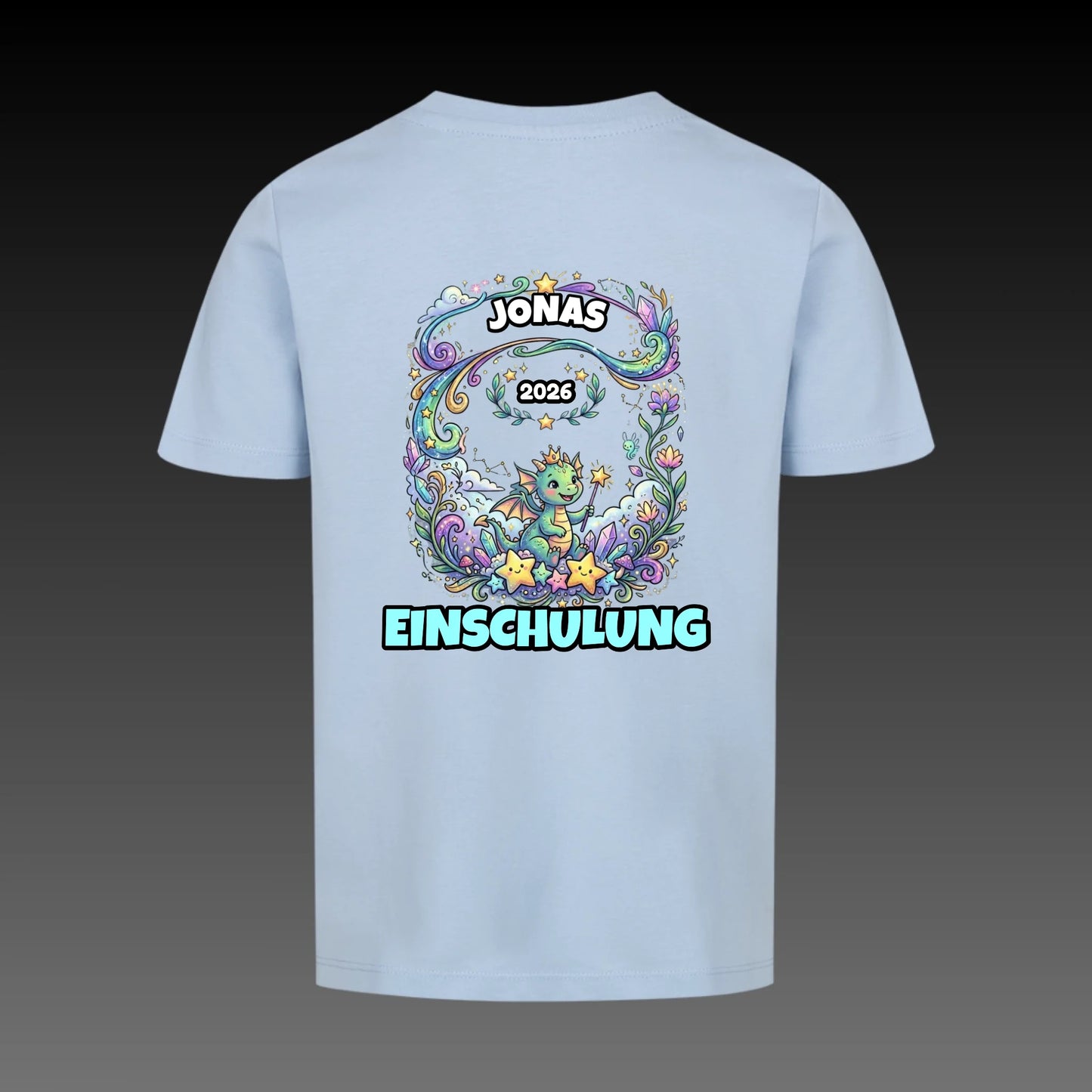 sky blue back
