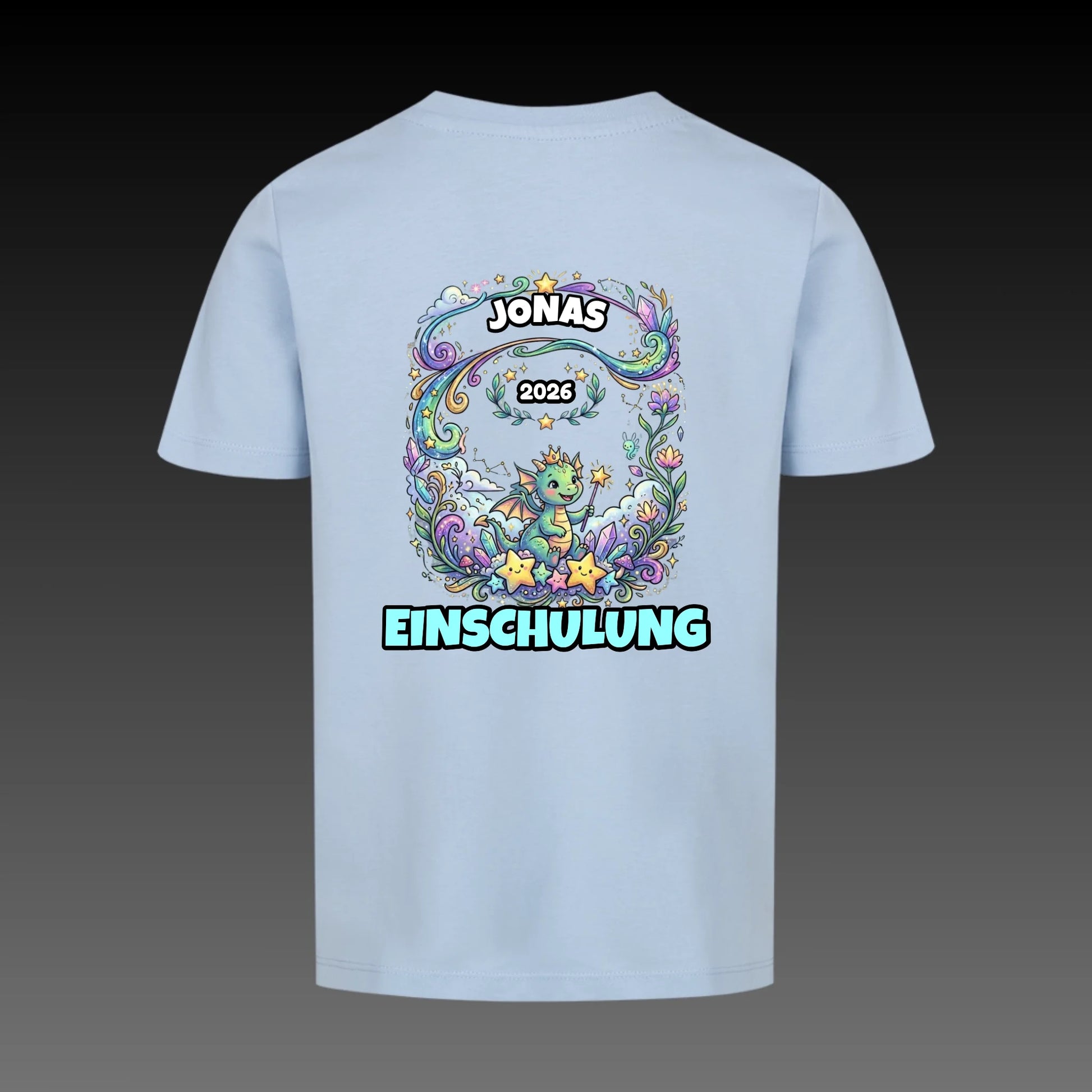 sky blue back