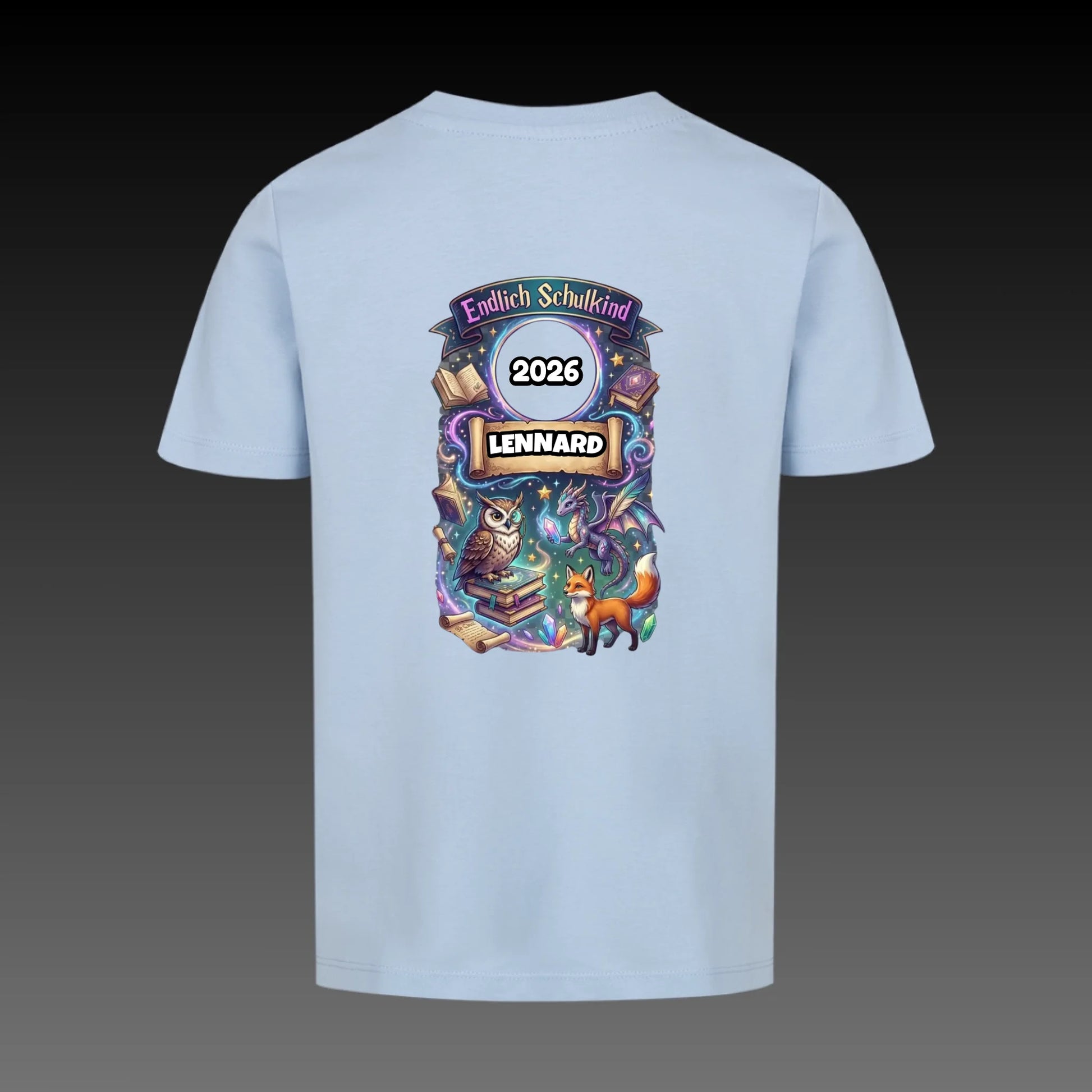 sky blue back