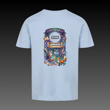 sky blue back