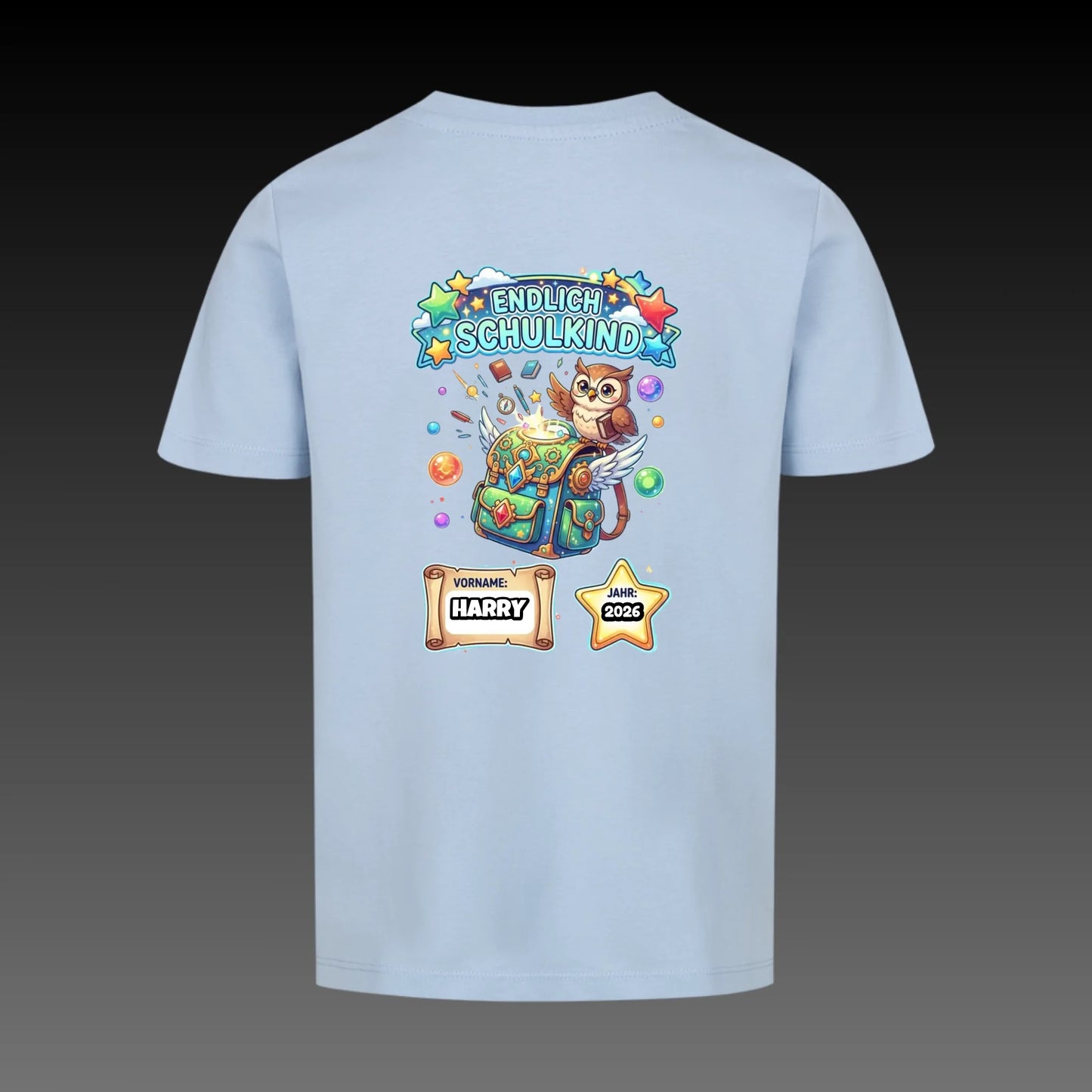 sky blue back