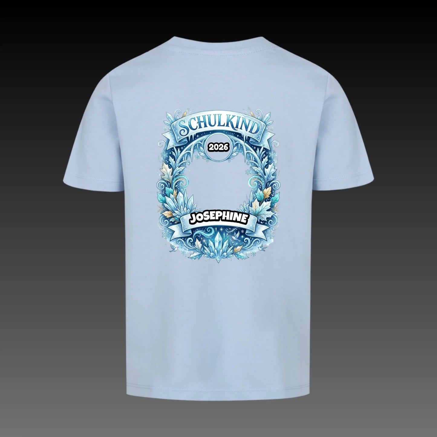 sky blue back
