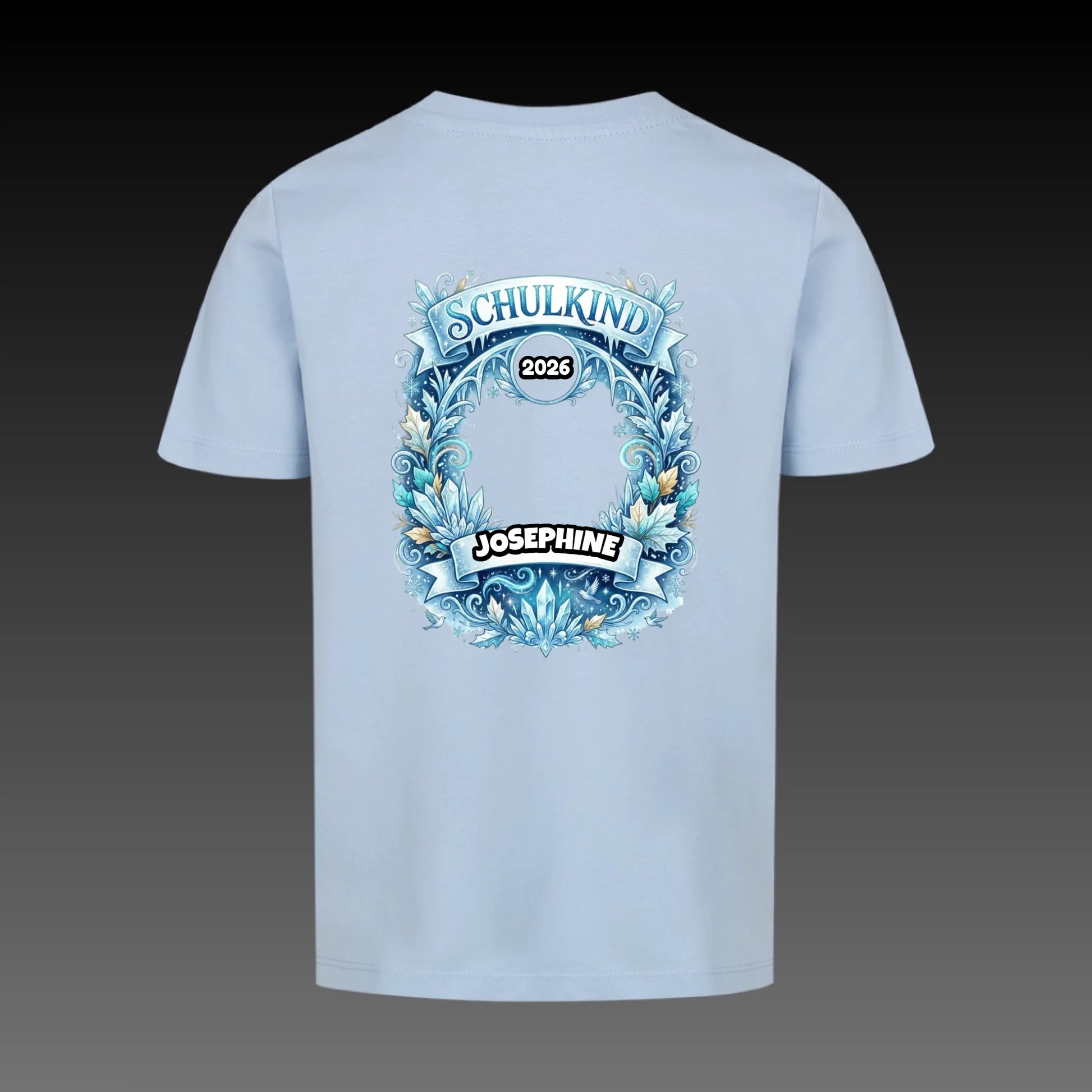 sky blue back