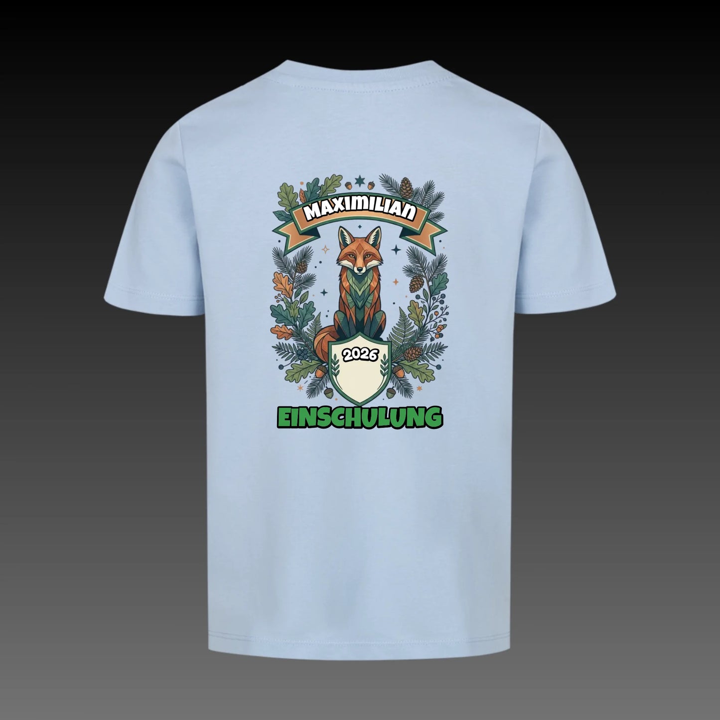 sky blue back