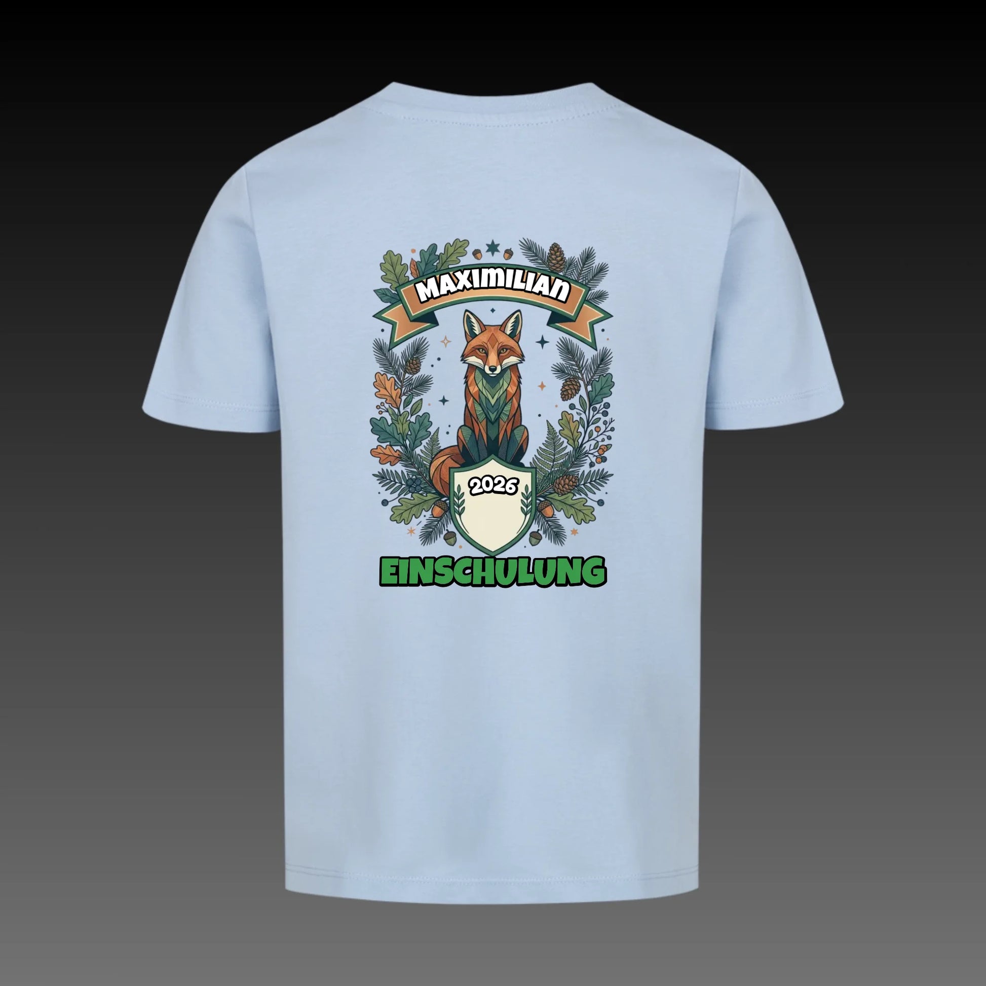 sky blue back