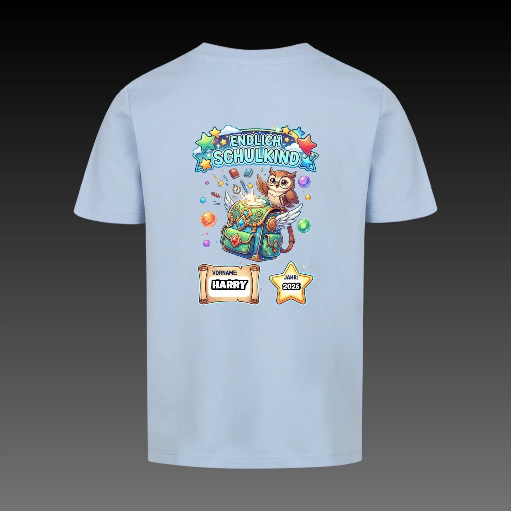 sky blue back
