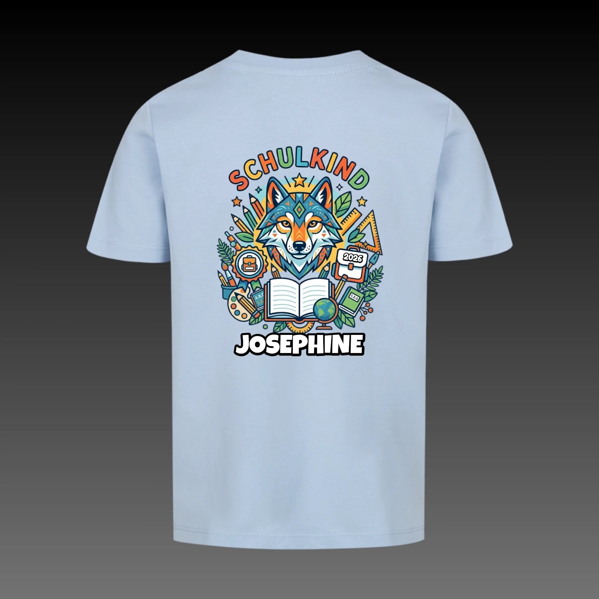 sky blue back