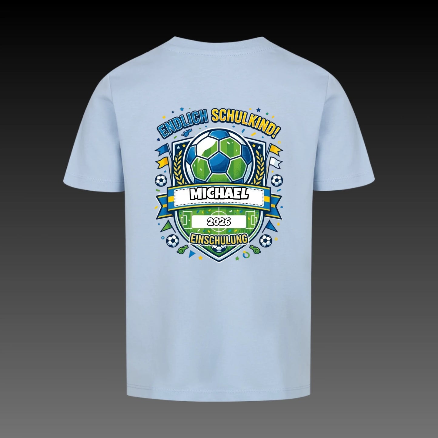 sky blue back