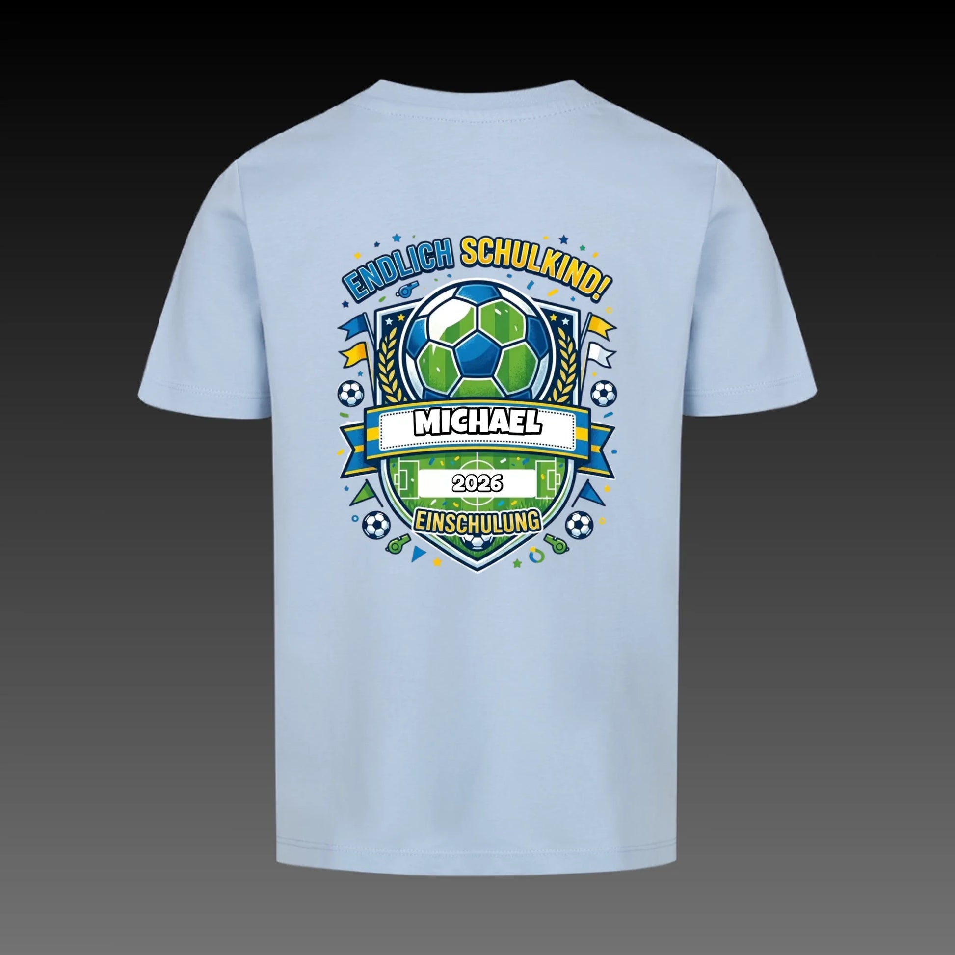 sky blue back