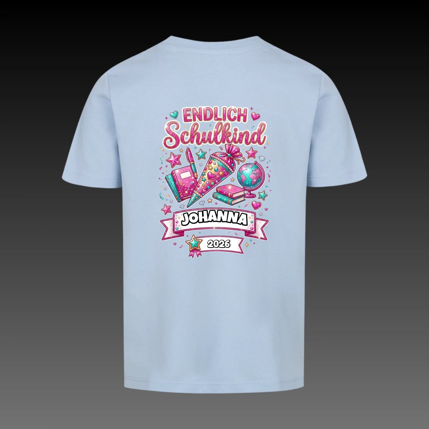 sky blue back