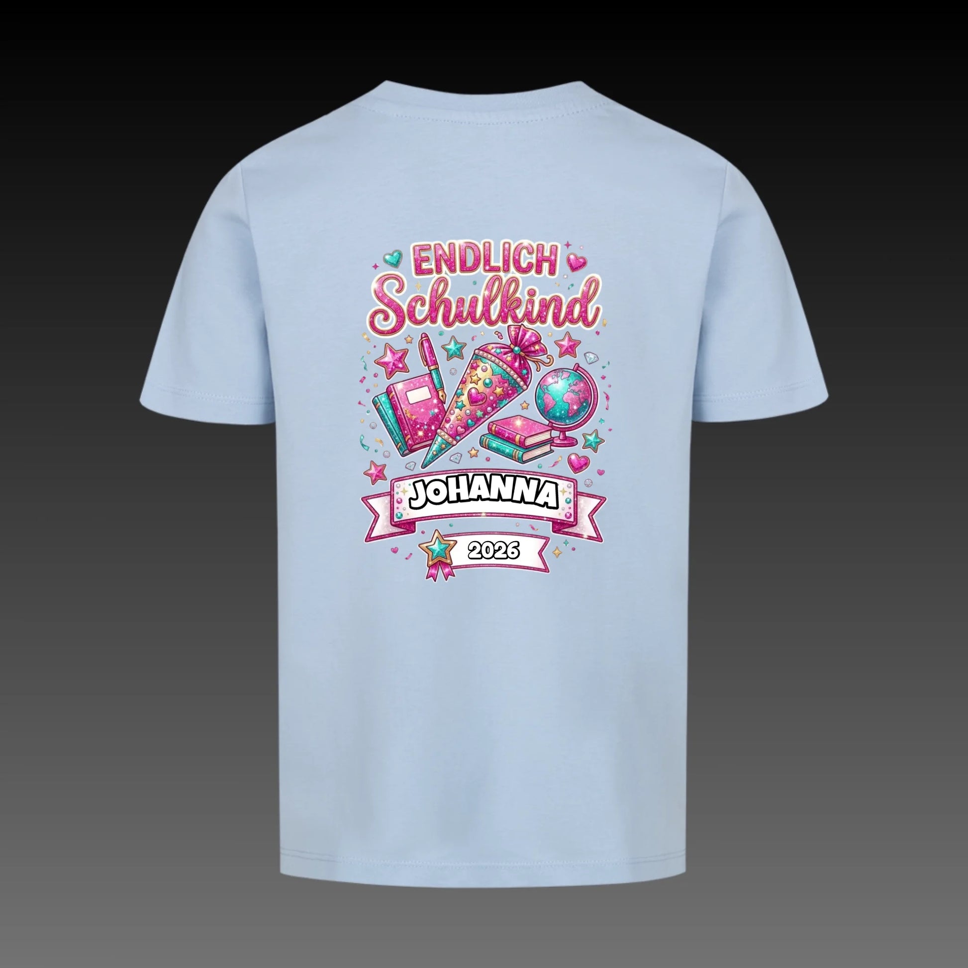 sky blue back
