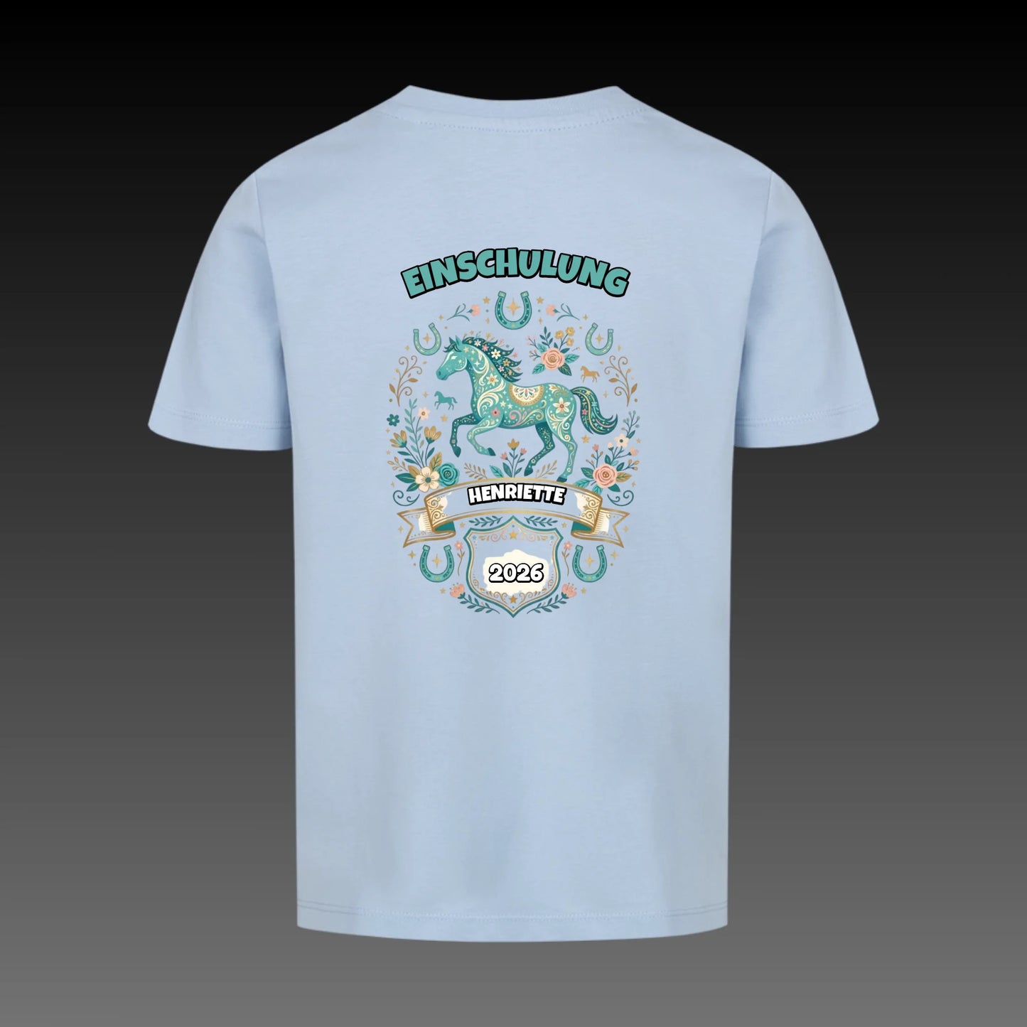 sky blue back