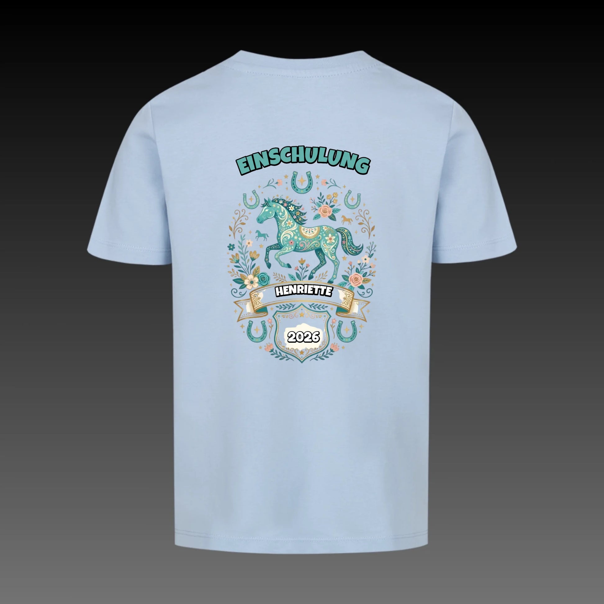 sky blue back