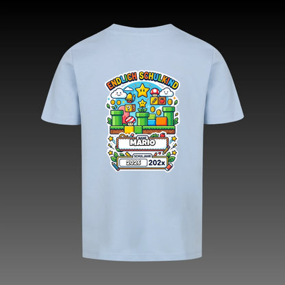 sky blue back